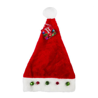 christmas hats with bells - - bulk -- 24 per box