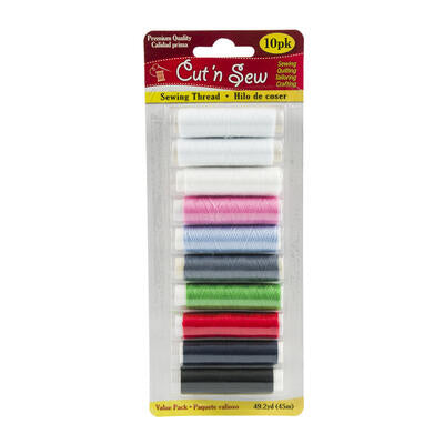 10pc sewing thread kit - -  -- 48 per case