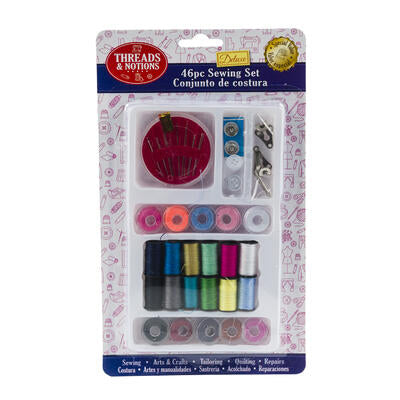 46pc sewing kit - multicolor -- 48 per case