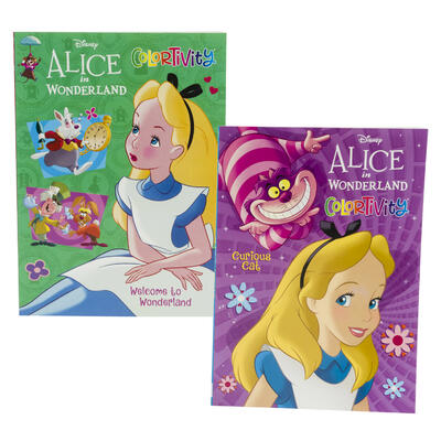 alice in wonderland coloring book - 80 pages -- 36 per case