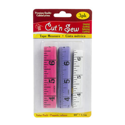 3pc tape measures sewing kit -- 48 per case