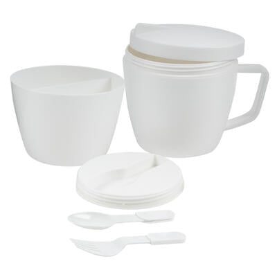 18oz food containers - white -- 12 per case