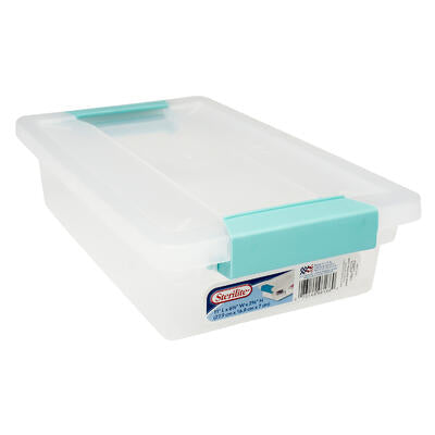 sterilite 2 3/4in storage box - clear -- 6 per case