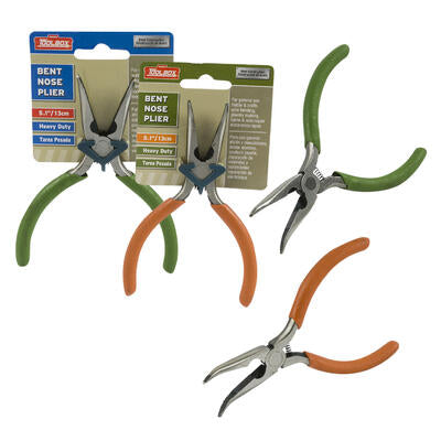 bent nose pliers 5.1 - assorted colors -- 48 per case