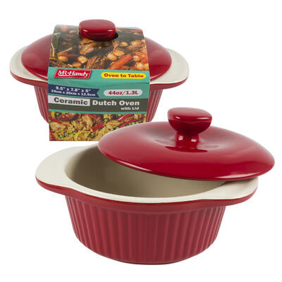 round baking dishes w/ lid - 44oz - 4 pack -- 4 per case