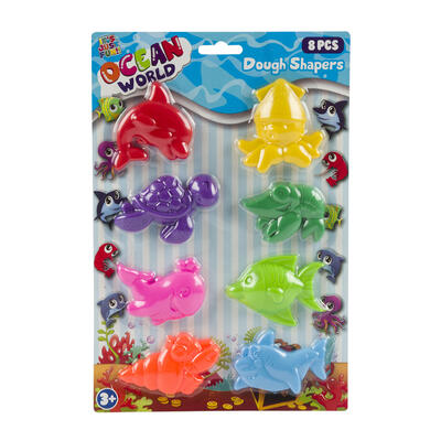 ocean world erasers - 8pc molded -- 48 per case