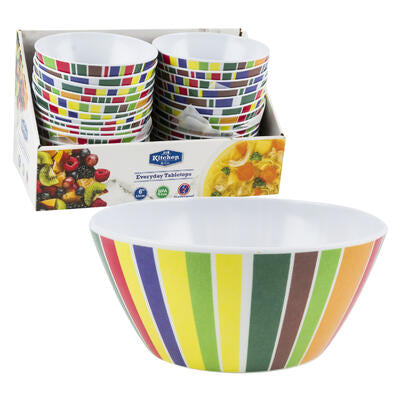 round bowls - 6 - multicolor -- 24 per case