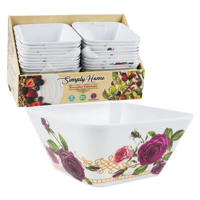 square bowls 6 inch - simply home -- 24 per case