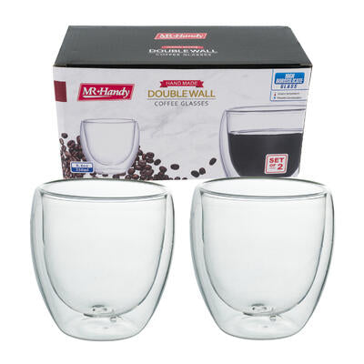 glass drinkware set - 8.4oz - -  -- 6 per case