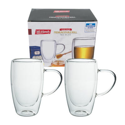 glass tea mug set - 15.2oz - -  -- 6 per case