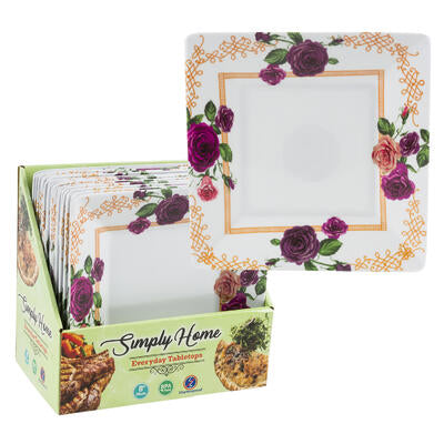 square dessert plates  8 inch -- 24 per case