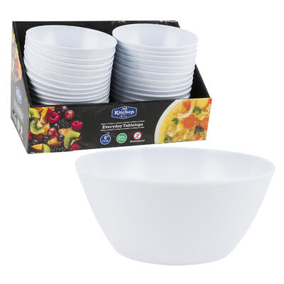 white porcelain round bowls - 6 inch -- 24 per case