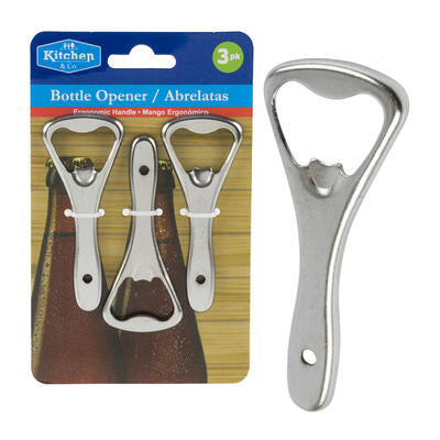 silver bottle opener set - 3 pack -- 60 per case