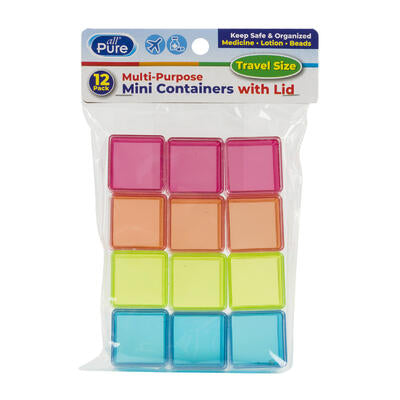 12pc plastic mini box -- 48 per case