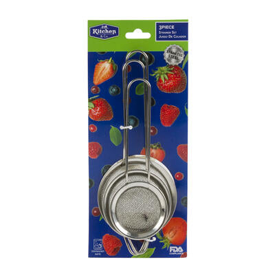 3pc strainer set - 7.8, 9.8, 11.8 -- 96 per case