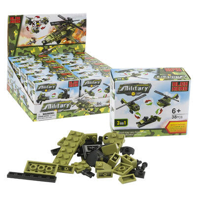 38pc blok head military building set -- 48 per case