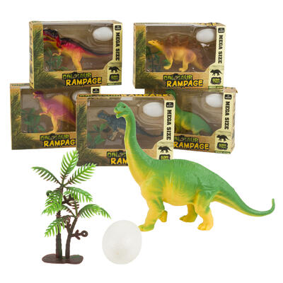 dinosaur figurines with dino egg -- 12 per case