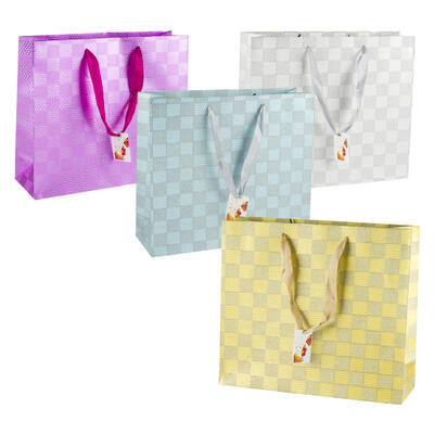 horizontal gift bags - medium - 4 assortments -- 72 per case