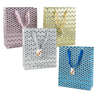 gift bags - medium - 4 assortments -- 72 per case