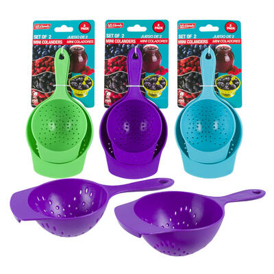 2 piece colander scoop sets - 7.4 inch -- 96 per case