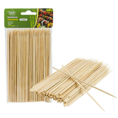 6 inch bamboo skewers - 100pc -- 48 per case