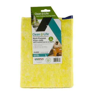 home and garden floor cloths with center hole - yellow -- 48 per case