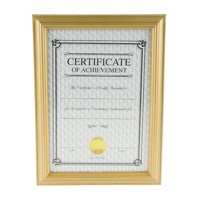 gold certificate frames - 13x10  -- 36 per case