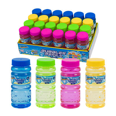 bubble solution refill - 4oz - 4 assortments -- 48 per case