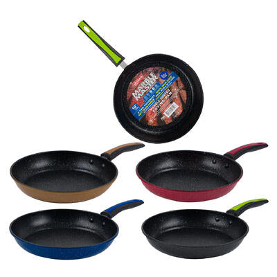 mr. handy 10-inch marble coated frying pans  -- 12 per case