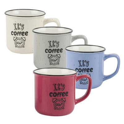 glaze mugs - 11oz - assorted colors -- 48 per case