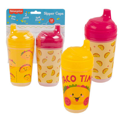 taco time sippy cup set - 8oz - pack of 2 -- 6 per box