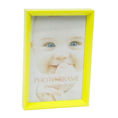 4x6 photo frame - yellow  -- 48 per case