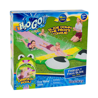 bestway h20go! 16' frog water slide - bulk -- 4 per case