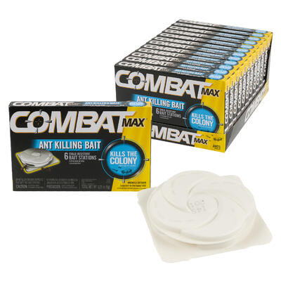 combat max ant killer bait - indoor & outdoor  -- 12 per case