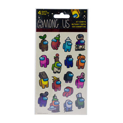 among us stickers - 4 sheets -   -- 72 per box