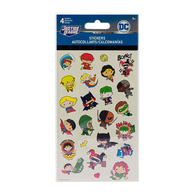 dc comics chibi characters stickers -   -- 72 per box