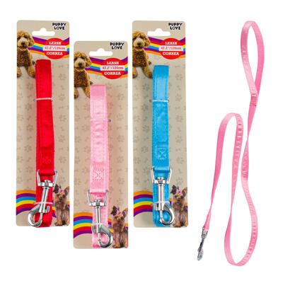 dog leashes - 3 assorted colors  -- 48 per case