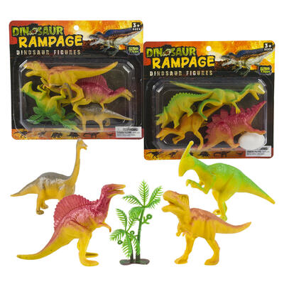 dinosaur figurines - 5 piece set - -  -- 12 per case