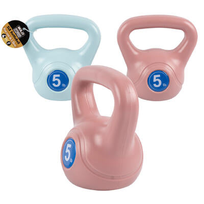 5lb kettlebells - assorted colors - -  -- 4 per case