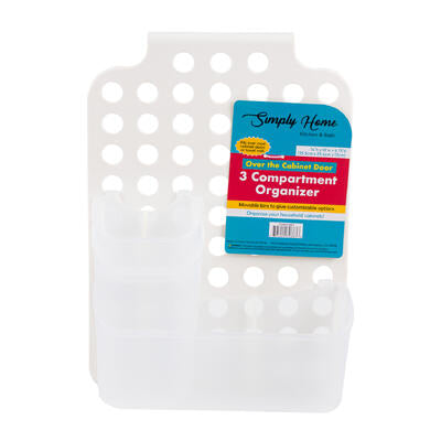 3-section plastic organizer - 14h -- 12 per case