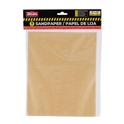 8 piece sandpaper sheets - 8x10  -- 48 per case