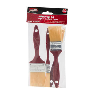 4 piece paint brush set - professional grade -- 24 per case