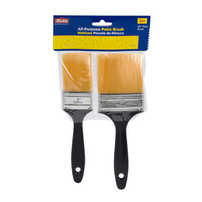 2 piece paint brush set - plastic handle  -- 24 per case