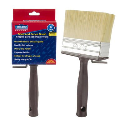 4 inch paint brush - brown plastic handle -  -- 24 per case