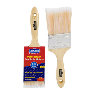 hardware paint brushes with wooden handle  -- 24 per case