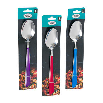 8 inch stainless steel spoon - bulk -  -- 96 per case