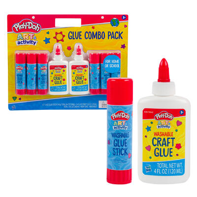 play-doh glue & glue sticks - 8 pack -- 12 per case