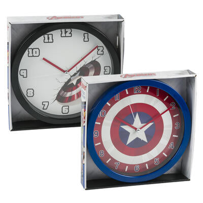 captain america wall clock 10 in  -- 6 per case