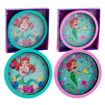 disney ariel wall clocks - 10 -- 6 per case