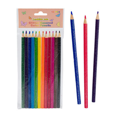 glitter colored pencils - learning days  -- 12 per box